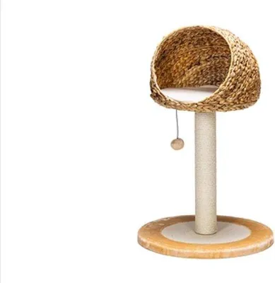 Obrázek produktu pro Plastová kočka v béžové barvě, výška 93 cm, průměr 56 cm