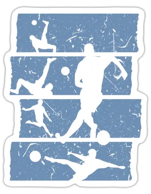 Produktbild von Spreadshirt Stilisierter Fußball Fußball Fan Sticker Aufkleber, 10 x 10 cm, Mattweiß