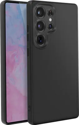 Zdjęcie produktu dla Avizar, silikonowy pokrowiec Soft Touch Samsung Galaxy S25 Ultra, matowy tył, czarny