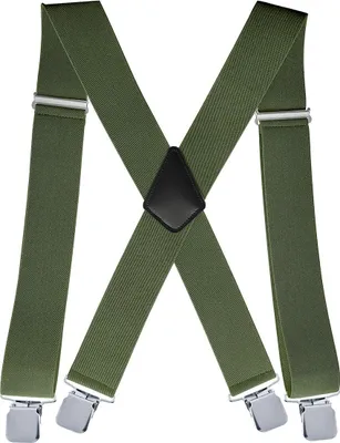 Produktbild von Verstellbare Hosenträger Herren, 5 cm Gurtbreite, X-Back Design, Extra Starke Clips, Komfortanzug