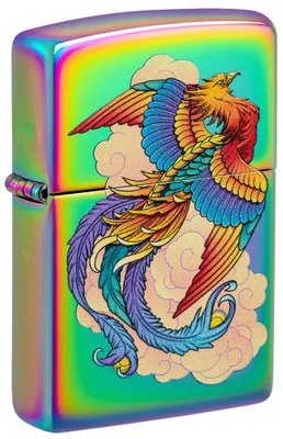Immagine prodotto di Accendino Zippo Phoenix Design 60006539 a benzina antivento in metallo multicolore
