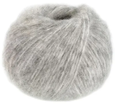 Produktbild von Lana Grossa ALPACA AIR II 50 g Leichtes Alpaka-Schlauchgarn mit Baumwollanteil 140 m Farbe 010 - Hellgrau