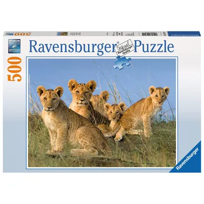 Image de 500 pièces Ravensburger Puzzle Lions Bébés 14791