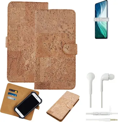 Produktbild von K-S-Trade Hülle kompatibel mit Xiaomi Mi 11i + in ear Kopfhörer Kork Handyhülle Cover  Schutzhülle TPU Case Bumper in Hellbraun, (1x)