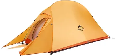 Produktbild von Naturehike Cloud Up 1-Personen-Zelt, ultraleicht, doppellagig, wasserdicht mit einem Wassersäulenwert von 3000 mm, 1P - 210T Orange