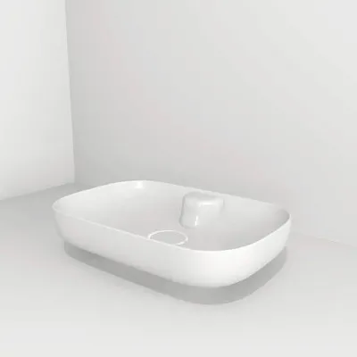 Produktbild von Devo Aufsatzwaschbecken Oval 70 x 41 cm weiß mit Beschichtung UM-ESVIT70P