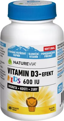 Obrázek produktu pro NatureVia Vitamin D3-Efekt Kids 60 tablet