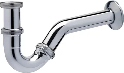 Röhrensiphon für Bidet, 1 1/4", NW 32 mm, Chrom