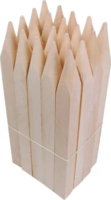 Produktbild von Hölzerne, angespitzte Vermessungspflöcke/Pfähle 20 Stück 30 cm