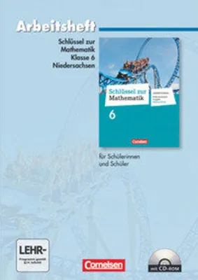 Obrázek produktu pro Schlüssel zur Mathematik 6. Schuljahr. Arbeitsheft mit eingelegten Lösungen und CD-ROM. Differenzierende Ausgabe Niedersachsen