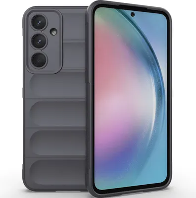 Produktbild von Handyhülle für Samsung Galaxy A55 Weich TPU Silikon Stossfest Anti-rutsch Hülle Dunkelgrau