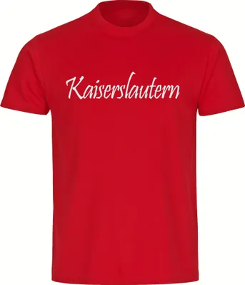 Produktbild von multifanshop Kinder T-Shirt - Kaiserslautern - Schriftzug, rot, Größe 128