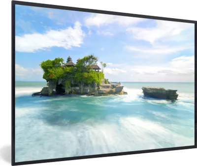 Produktbild von MuchoWow® MuchoWow® Gerahmtes Poster Meer - Insel - Indonesien 30x20 cm - Poster mit zchwarzem Bilderrahmen - Kunstdruck - Bild-Poster