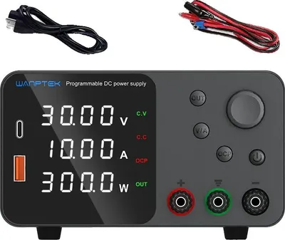 Obrázek produktu pro Stejnosměrný napájecí zdroj, nastavitelné napětí, vysoce přesný displej, TPS3010 30V 10A