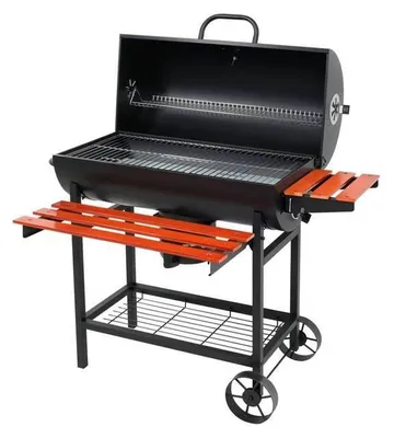 Immagine prodotto di Barbecue a carbone con coperchio e superficie di cottura di 71 x 34,5 cm, ideale per gli appassionati di barbecue