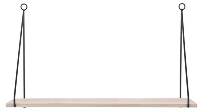 Produktbild von Home Styling Collection Holzregal Wandregal Schweberegal im Loft-Stil dekorativ für Kleingegenstände Zimmerpflanzen