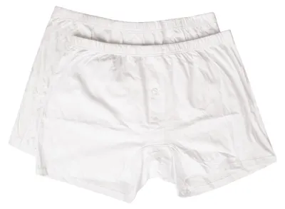 Produktbild von LVB LOVABLE Herren-Boxershorts, 2er-Packung, mit elastischem Bezug aus reiner Baumwolle, vordere Öffnung mit Knöpfen, weiches Modell, Artikel L05XM, ITA 7 - INT XXL - UK 40 - D 8 - EU 8, Cotone 100%