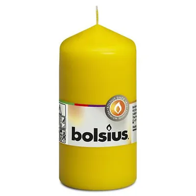 Zdjęcie produktu dla Świeca filarowa Bolsius żółta 120/58 mm