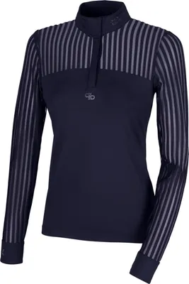 Produktbild von Pikeur Damen Turniershirt Bluse Langarm Nightblue Selection FS 2024, Größe:40