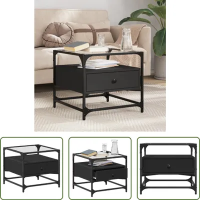 Imagen del producto de Mesa de centro Living Store con superficie de vidrio, color , 50x50x45 cm, estructura de acero
