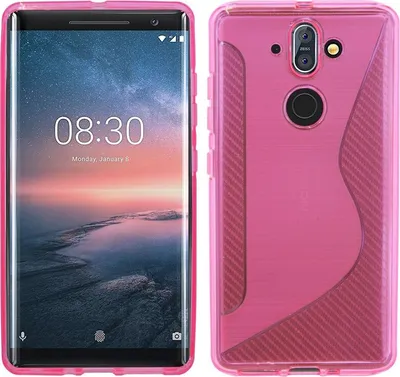 Produktbild von Nokia 8 Sirocco Handy Silikon Schutzhülle Cover Case Pink