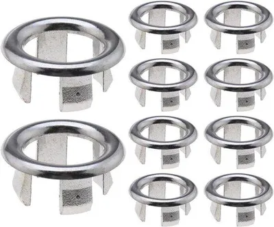 Image de Buse de cuisine - Ronde - Accessoire pour siphon de cuisine ou de salle de bain - Adaptée aux trous de diamètre 22-24 mm - Argentée.