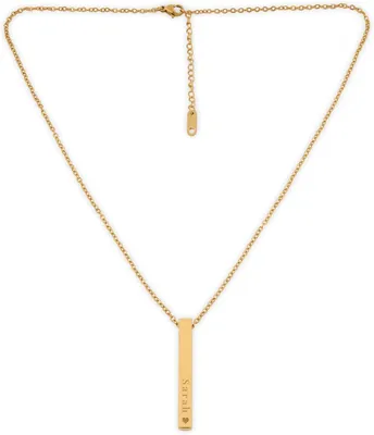 Produktbild von Bar Kette mit Gravur, 45 cm Länge, personalisierbar, Schmuck für die Küche