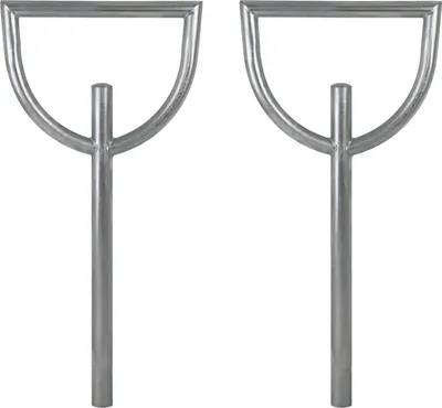 Produktbild von 2x Fahrradanlehnbügel 115 x 56 cm Stahl feuerverzinkt Ø 60 mm zum Einbetonieren Fahrradständer Typ D