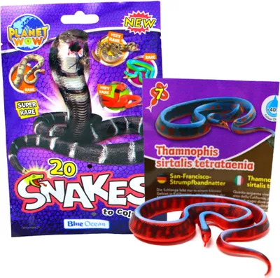 Produktbild von Blue Ocean Snakes Sammelfiguren 2024 - Planet Wow - Figur 7. San-Francisco- Strumpfbandnatter
