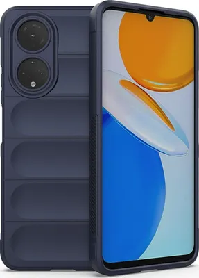 Produktbild von Mobigear Bumpy  HONOR X7 Hülle Flexibles TPU Backcover - Dunkelblau