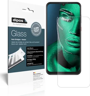 Produktbild von 2x Schutzfolie für ZTE Blade V10 matt - Anti-Shock 9H Folie dipos Glass Kunststoffglas