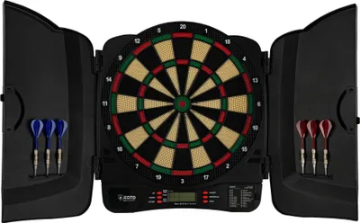 Produktbild von KOTO – Dartscheibe Elektronisch Klassisch Soft, dartboard mit 6 Softdarts, 32 Spiele, 590 Varianten, Für Kinder und Erwachsene