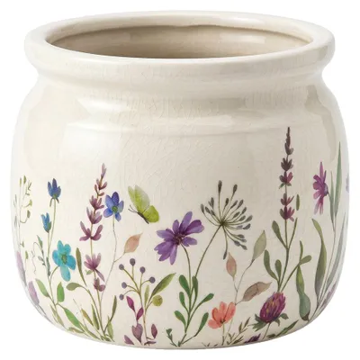 Productafbeelding van Clayre & Eef bloempot, beige, keramiek, voor bloemen