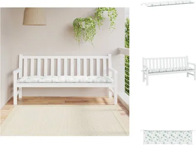 Image de vidaXL Coussin de banc de jardin 180x50x7 cm tissu Oxford - coussin de siège