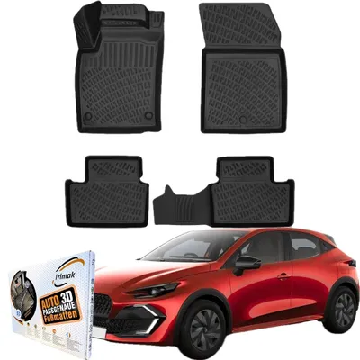 Produktbild von Trimak Autofußmatten kompatibel mit Renault Clio 6.Gen ab 2026 Auto Allwetter Gummimatten