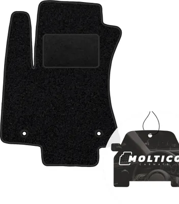 Produktbild von moto-MOLTICO Fahrer Fußmatte Auto Velours Fahrerseite Autoteppiche Schwarz Fahrermatte 1-teilig passend für Opel Zafira A 1999-2006