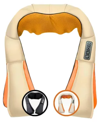Produktbild von Herzberg HG-MSG20: Shiatsu-Nacken- und Schultermassagegerät (Beige)