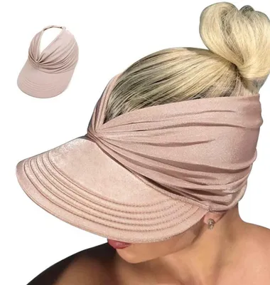 Produktbild von Sonnenhut Damen Sommerhut Strandhut Visor Cap UV-Schutz Rosa Einheitsgröße