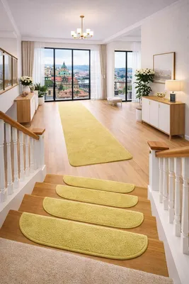 Immagine prodotto di Poggiapiedi per scale Eton verde semicircolare, autoadesivo