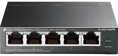 Produktbild von TP-Link TL-SG105MPE V1.60 - Switch - 5 x 10/100/1000 - Desktop