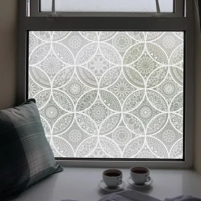 Image de Film adhésif non permanent pour décoration de fenêtres