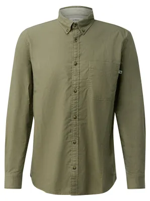 Produktbild von s.Oliver Hemd Regular Fit aus leichter Webart mit Button-Down-Kragen und Garment-Dye-Färbung