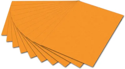 Produktbild von folia 6117 - Fotokarton Ocker, 50 x 70 cm, 300 g/qm, 10 Bogen - zum Basteln und kreativen Gestalten von Karten, Fensterbildern und für Scrapbooking