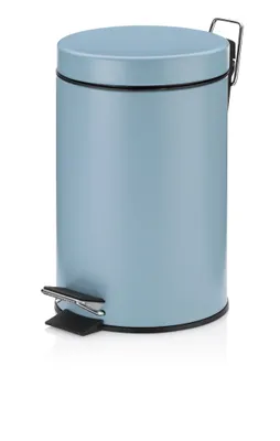 Image de Poubelle à pédale Monaco - 3 litres - Bleu clair - Kela