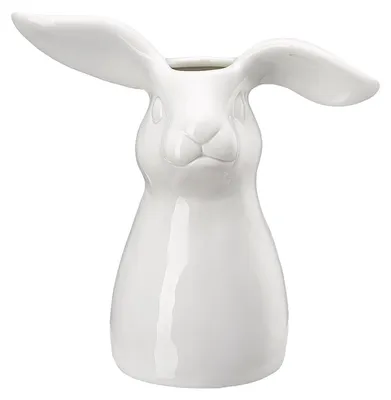 Immagine prodotto di Vaso decorativo a forma di coniglio 16 cm Bianco