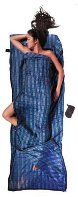 Produktbild von Cocoon Coupler Seide Hüttenschlafsack (Wärmeleistung +5,3°C / Max. Körpergröße 190cm / Gewicht 0,25kg) checked silk