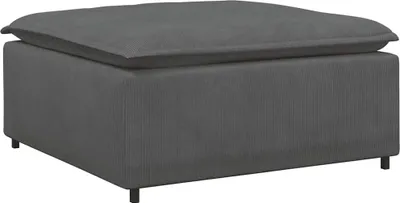 Immagine prodotto di vidaXL Divano modulare modulo poggiapiedi grigio scuro 100x100x48 cm