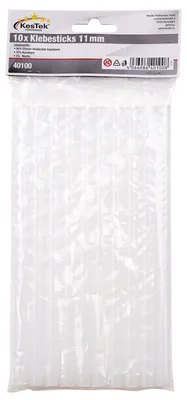 KesTek Heißklebesticks Heißklebepistole Patronen transparent 11x200mm 10er Set Klebestifte klar Heißkleber Kleber Sticks basteln Hobby Werkstatt Schreiner Lager Montage 394574 40100 4066986401008 Stabilo-Fachmarkt.de