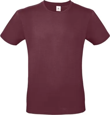Produktbild von Herren-T-Shirt, Kurzarm - B&C #E150 - burgundy - Größe M