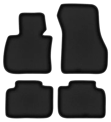 Imagen del producto de Alfombrillas de moqueta para BMW X2 U10 desde 2023 (crossover) – juego de 4 piezas, negras, a medida – Wielganizator DURBAN